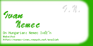 ivan nemec business card